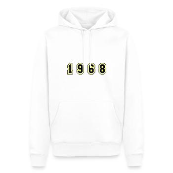 1968 Jahr Zahl - Männer Premium Bio Hoodie - Weiß - Vorne - Nico (187cm)