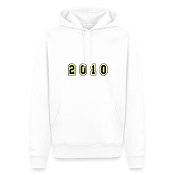 2010 Jahr Zahl - Männer Premium Bio Hoodie - Weiß - Vorne - Nico (187cm)