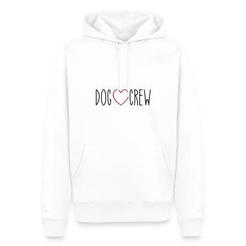 Coeur d’équipage de chien - Sweat à capuche Premium bio Homme - blanc - Devant - Nico (187cm)