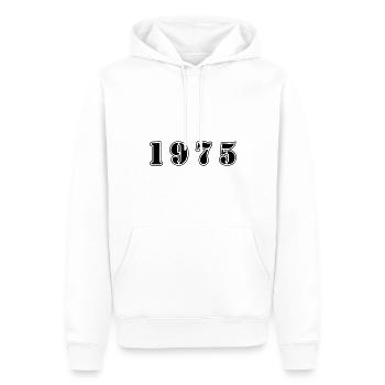 1975 Jahr Geburtstag - Männer Premium Bio Hoodie - Weiß - Vorne - Nico (187cm)