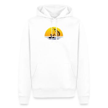 Angler Angeln Angelhaken Retro Fischen Angel - Männer Premium Bio Hoodie - Weiß - Vorne - Nico (187cm)