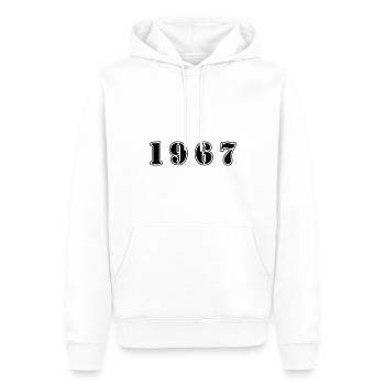 1967 Jahr Geburtstag - Männer Premium Bio Hoodie - Weiß - Vorne - Nico (187cm)