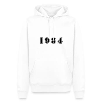 1984 Jahr Geburtstag - Männer Premium Bio Hoodie - Weiß - Vorne - Nico (187cm)