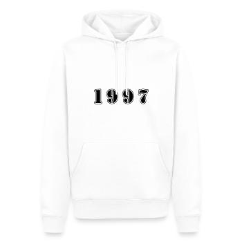 1997 Jahr Geburtstag - Männer Premium Bio Hoodie - Weiß - Vorne - Nico (187cm)