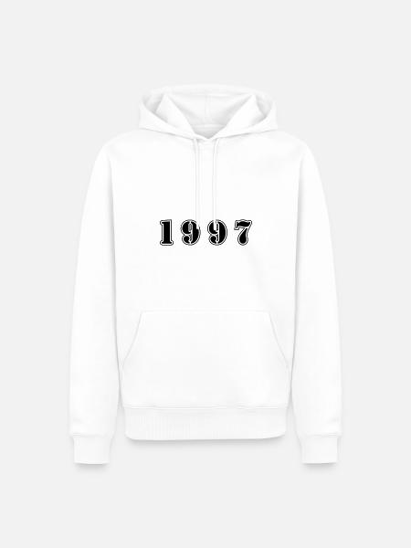 1997 year birthday - Men’s Premium Organic Hoodie - white