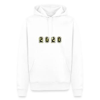 Numéro de l’année 2020 - Sweat à capuche Premium bio Homme - blanc - Devant - Nico (187cm)
