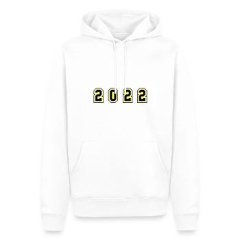 2022 Jahr Zahl - Männer Premium Bio Hoodie - Weiß - Vorne - Nico (187cm)