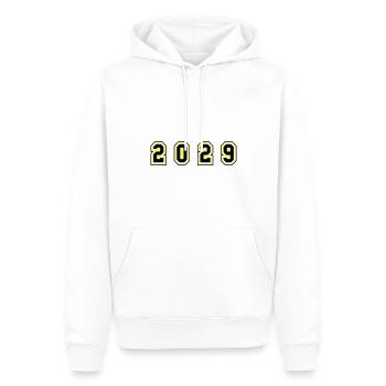 2029 Jahr Zahl - Männer Premium Bio Hoodie - Weiß - Vorne - Nico (187cm)