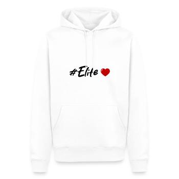 Cœur d’élite - Sweat à capuche Premium bio Homme - blanc - Devant - Nico (187cm)