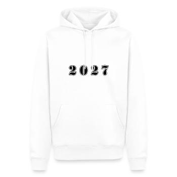 2027 Jahr Geburtstag - Männer Premium Bio Hoodie - Weiß - Vorne - Nico (187cm)