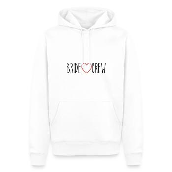 Bride Crew Herz - Männer Premium Bio Hoodie - Weiß - Vorne - Nico (187cm)