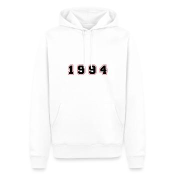 1994 Jahr Zahl - Männer Premium Bio Hoodie - Weiß - Vorne - Nico (187cm)