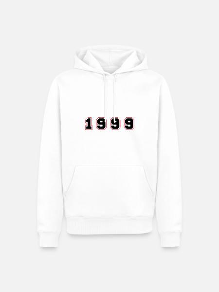1999 Year Number - Men’s Premium Organic Hoodie - white