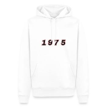 1975 Jahr Zahl - Männer Premium Bio Hoodie - Weiß - Vorne - Nico (187cm)
