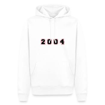 2004 Jahr Zahl - Männer Premium Bio Hoodie - Weiß - Vorne - Nico (187cm)