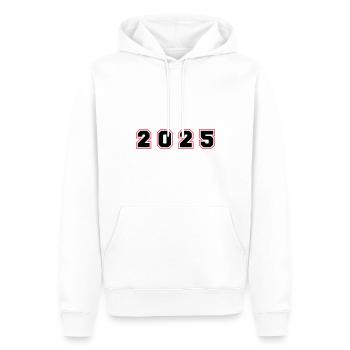 2025 Jahr Zahl - Männer Premium Bio Hoodie - Weiß - Vorne - Nico (187cm)