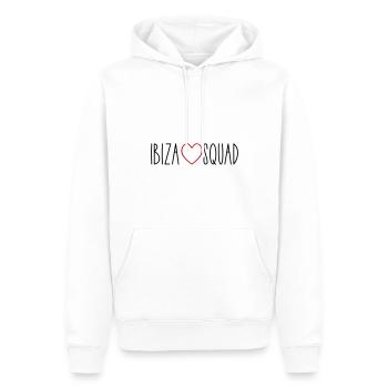 Ibiza Squad Herz - Männer Premium Bio Hoodie - Weiß - Vorne - Nico (187cm)