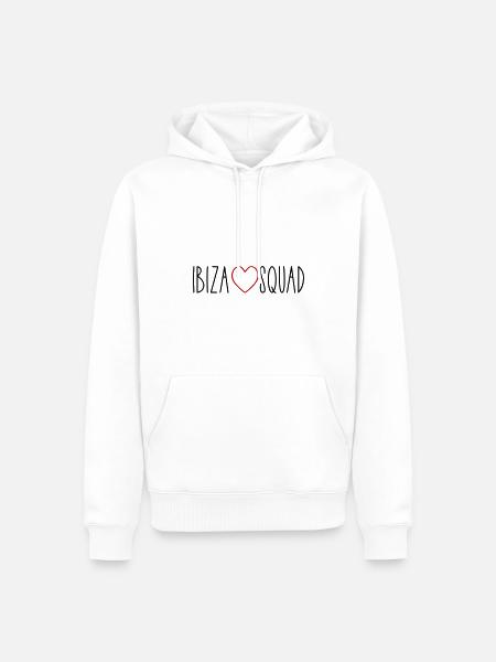 Ibiza Squad Herz - Männer Premium Bio Hoodie - Weiß