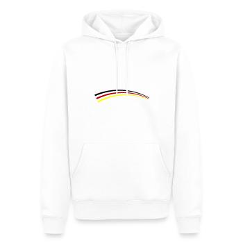 Deutschland Fahne Symbol - Männer Premium Bio Hoodie - Weiß - Vorne - Nico (187cm)