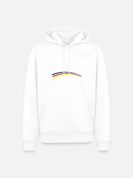 Germany Flag Symbol - Men’s Premium Organic Hoodie - white