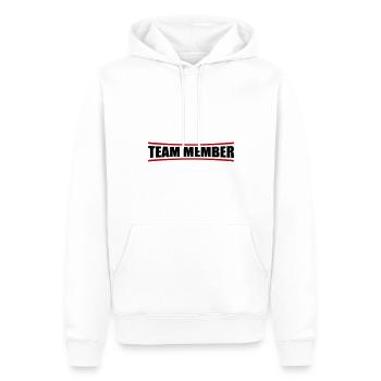 Membres de l’équipe - Sweat à capuche Premium bio Homme - blanc - Devant - Nico (187cm)