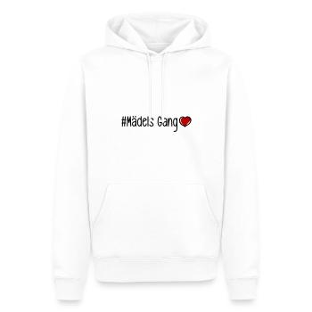 Filles Gang Équipe Femmes Coeur - Sweat à capuche Premium bio Homme - blanc - Devant - Nico (187cm)