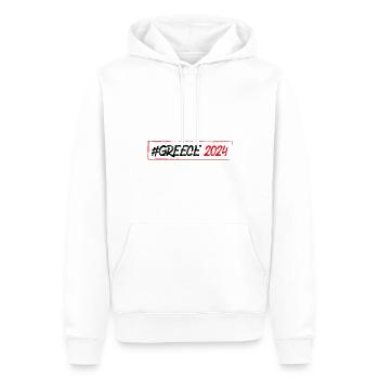 Greece 2024 - Männer Premium Bio Hoodie - Weiß - Vorne - Nico (187cm)