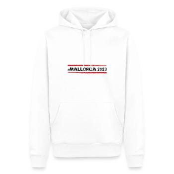 Mallorca 2023 - Männer Premium Bio Hoodie - Weiß - Vorne - Nico (187cm)
