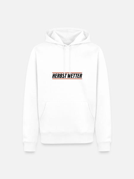 Herbst Wetter - Männer Premium Bio Hoodie - Weiß