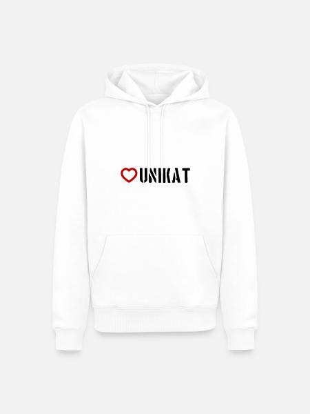 One-of-a-kind heart - Men’s Premium Organic Hoodie - white