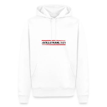 Sables d’or 2023 (Garantie du prix le plus bas) - Sweat à capuche Premium bio Homme - blanc - Devant - Nico (187cm)
