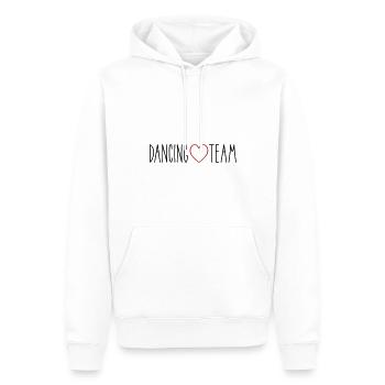 Cœur de l’équipe de danse - Sweat à capuche Premium bio Homme - blanc - Devant - Nico (187cm)