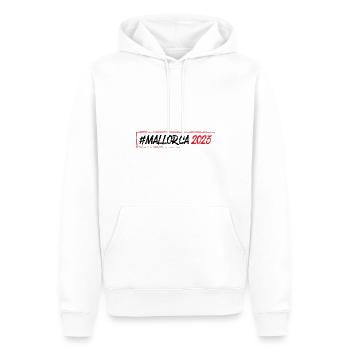Mallorca 2023 - Männer Premium Bio Hoodie - Weiß - Vorne - Nico (187cm)