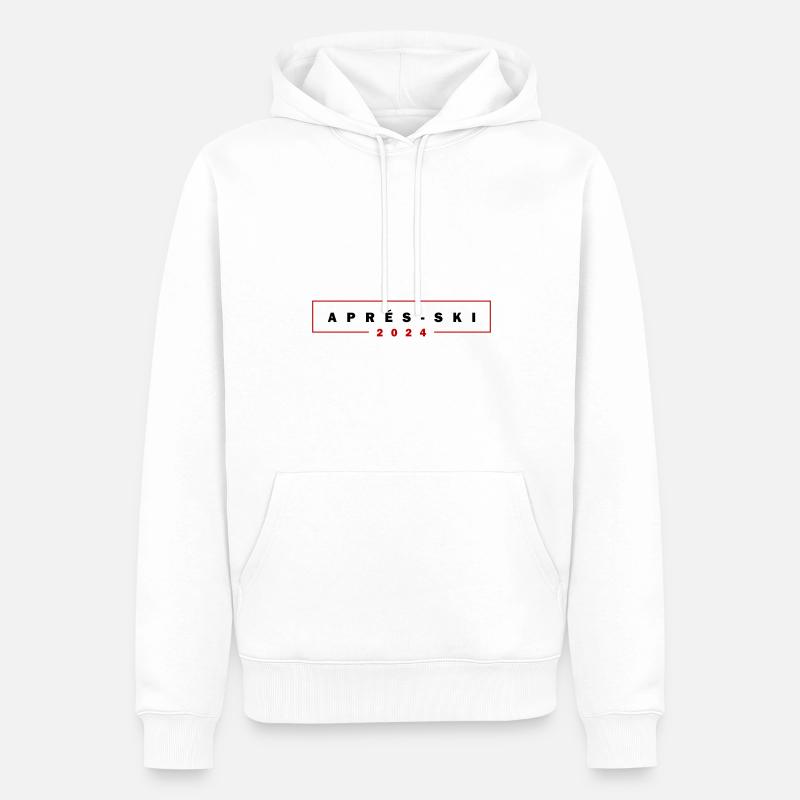 Apres Ski 2024 - Männer Premium Bio Hoodie - Weiß