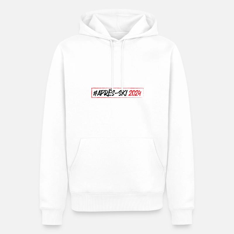 Apres Ski 2024 - Männer Premium Bio Hoodie - Weiß