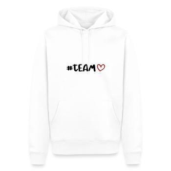 Coeur d'équipe - Sweat à capuche Premium bio Homme - blanc - Devant - Nico (187cm)