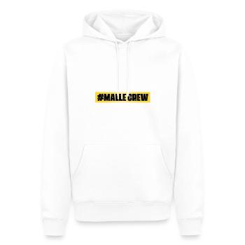 Malle Crew - Sweat à capuche Premium bio Homme - blanc - Devant - Nico (187cm)