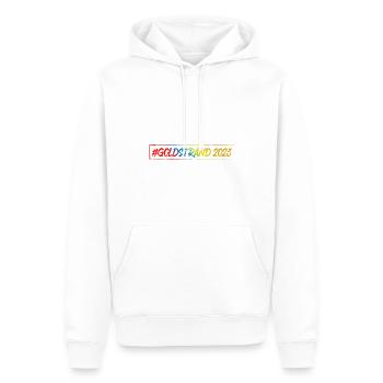 Sables d’or 2023 (Garantie du prix le plus bas) - Sweat à capuche Premium bio Homme - blanc - Devant - Nico (187cm)