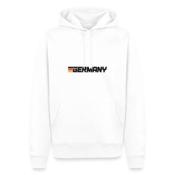 Drapeau rétro Jersey Allemagne - Sweat à capuche Premium bio Homme - blanc - Devant - Nico (187cm)