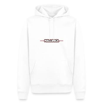Vacances à Majorque - Sweat à capuche Premium bio Homme - blanc - Devant - Nico (187cm)