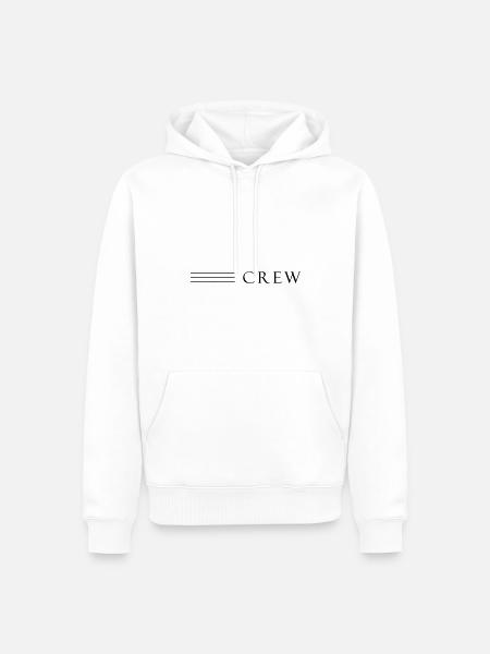 Conception de l’équipage - Sweat à capuche Premium bio Homme - blanc