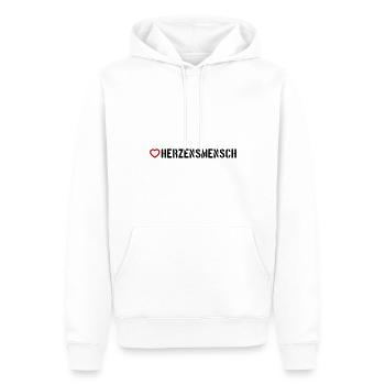 Herzensmensch Herz - Männer Premium Bio Hoodie - Weiß - Vorne - Nico (187cm)