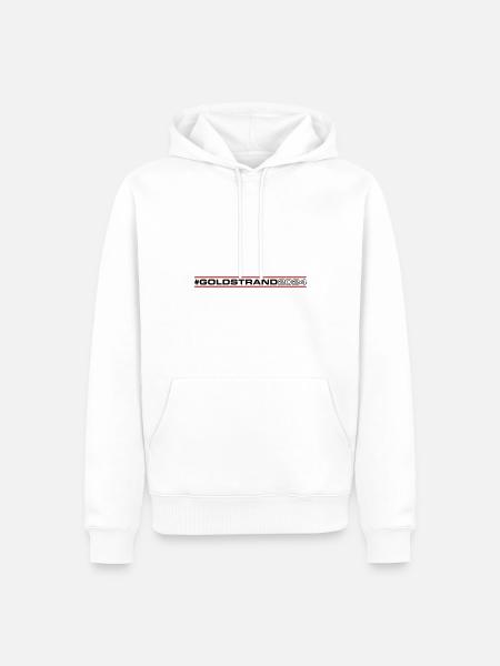 Goldstrand 2024 - Männer Premium Bio Hoodie - Weiß