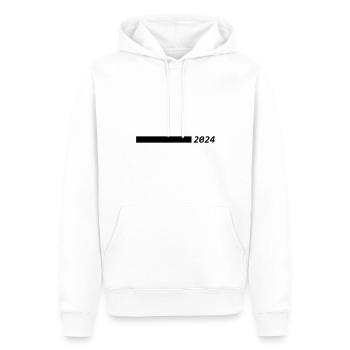 2024 année - Sweat à capuche Premium bio Homme - blanc - Devant - Nico (187cm)