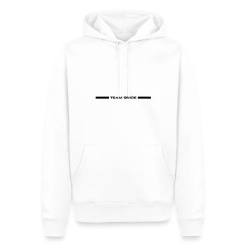 Mariage de l’équipe Mariage - Sweat à capuche Premium bio Homme - blanc - Devant - Nico (187cm)