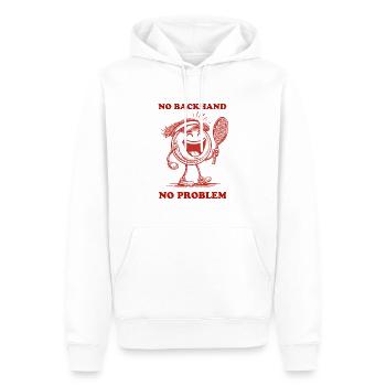 Tennis Illustration Cartoon - Männer Premium Bio Hoodie - Weiß - Vorne - Nico (187cm)
