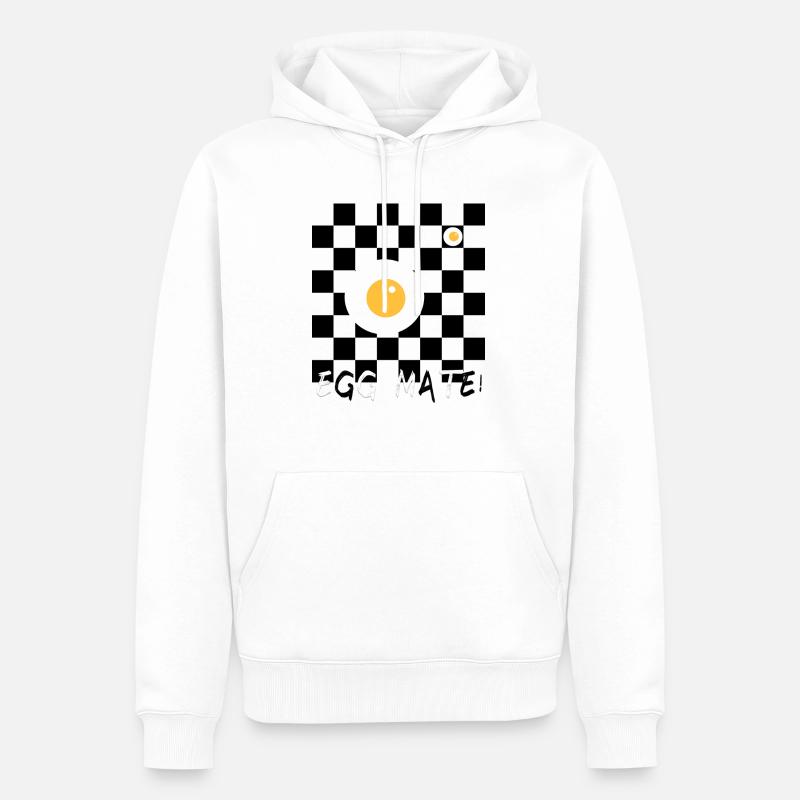 Eggmate! - Männer Premium Bio Hoodie - Weiß