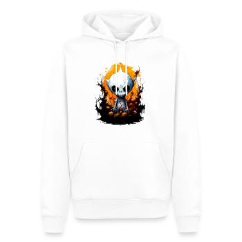 Gruselige Halloween-Monster - Männer Premium Bio Hoodie - Weiß - Vorne - Nico (187cm)