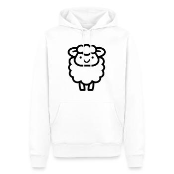Schaf - Männer Premium Bio Hoodie - Weiß - Vorne - Nico (187cm)