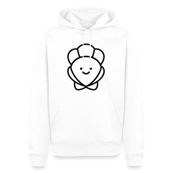 Muschel - Männer Premium Bio Hoodie - Weiß - Vorne - Nico (187cm)